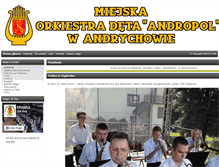 Tablet Screenshot of orkiestra-andrychow.pl